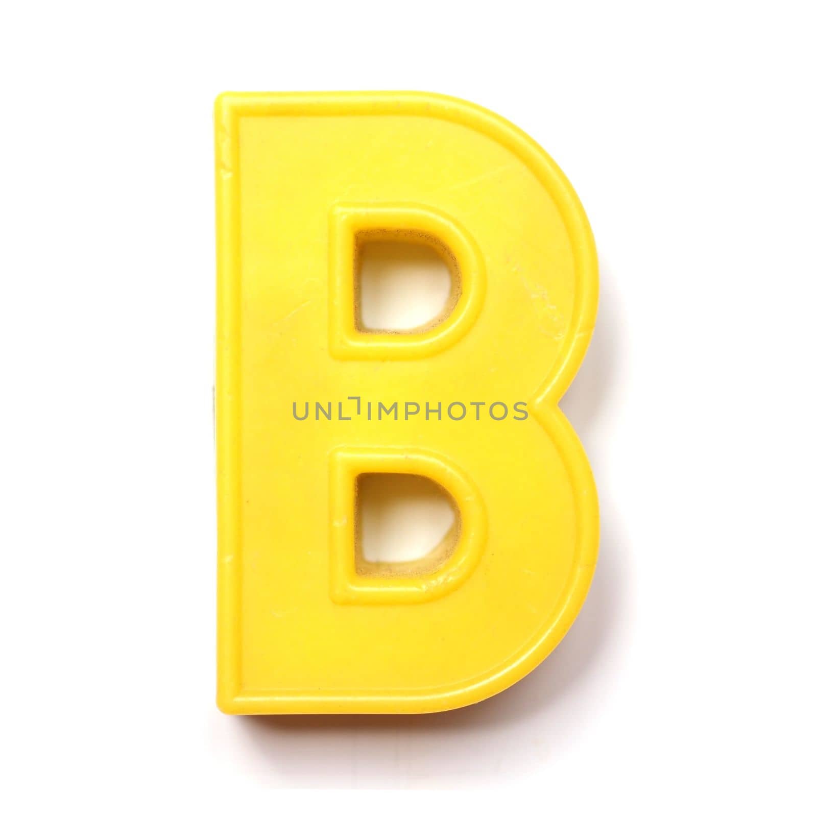 Magnetic uppercase letter B of the British alphabet