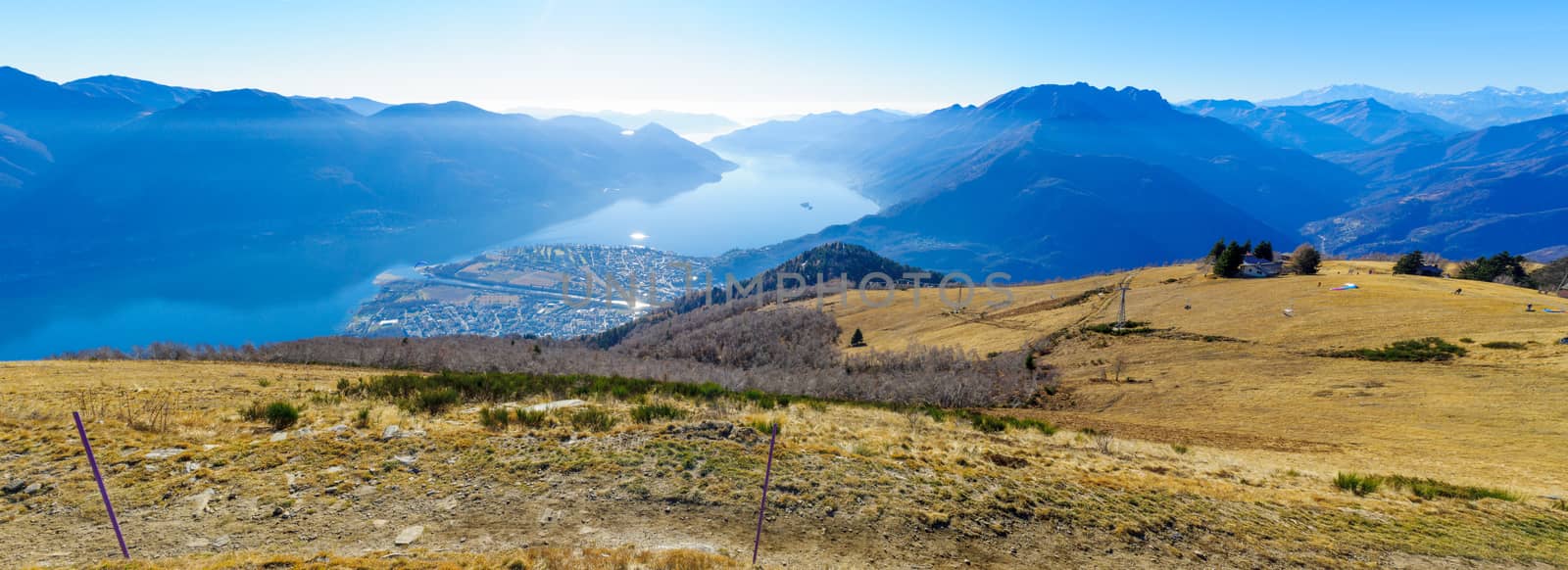 View of Locarno and Lake Maggiore from the Cardada-Cimetta mount by RnDmS