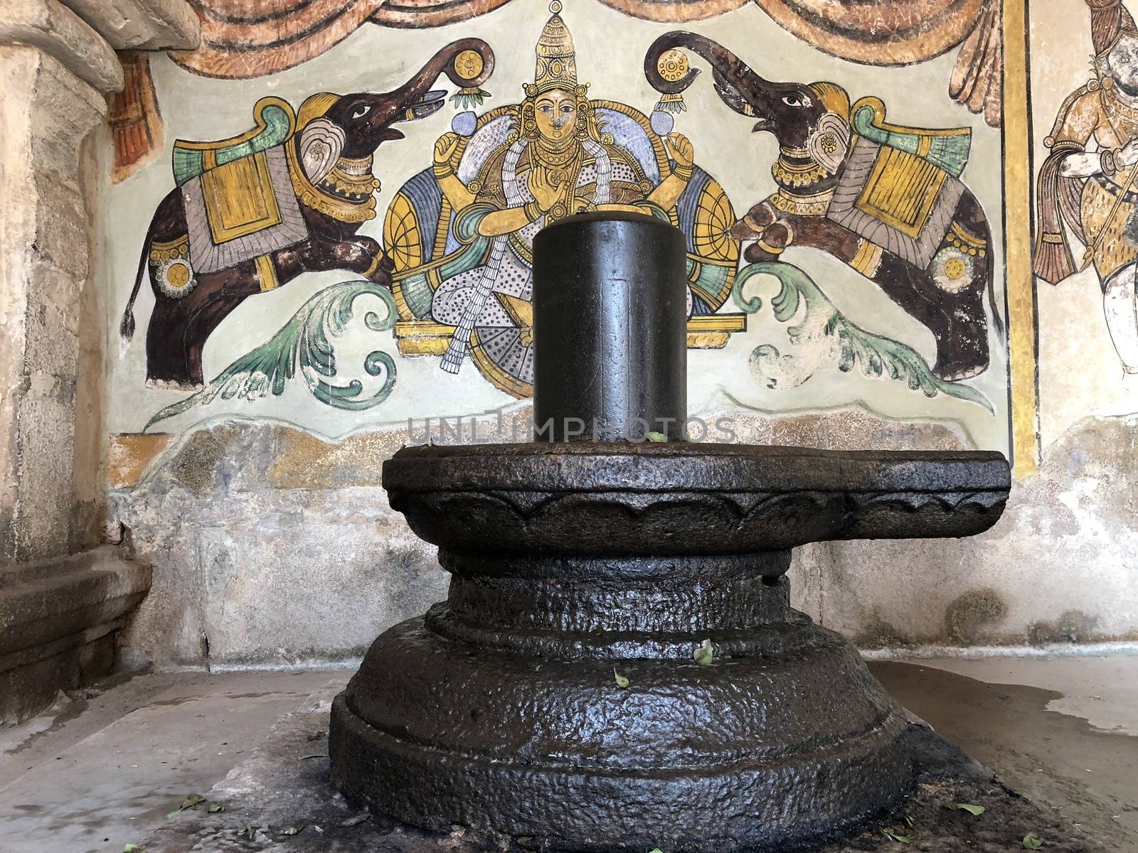 Beautiful view of linga statue at Brihadeeswar temple
