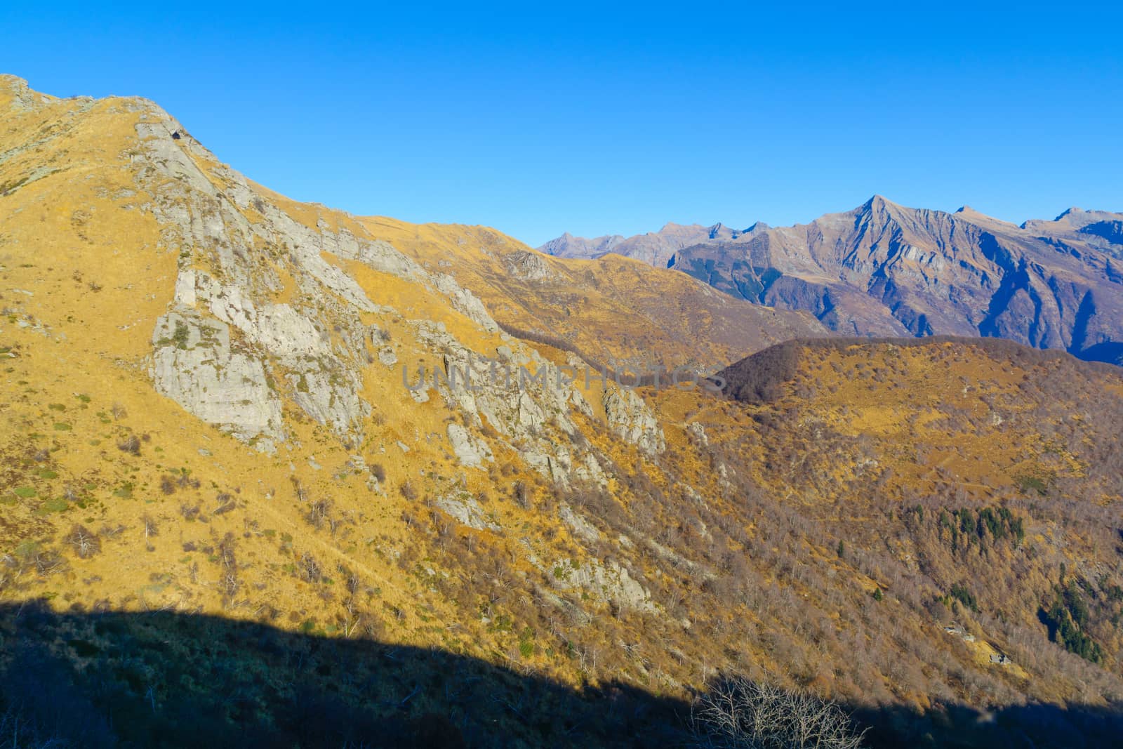 Landscape in the Cardada-Cimetta mountain range. Ticino canton, Switzerland