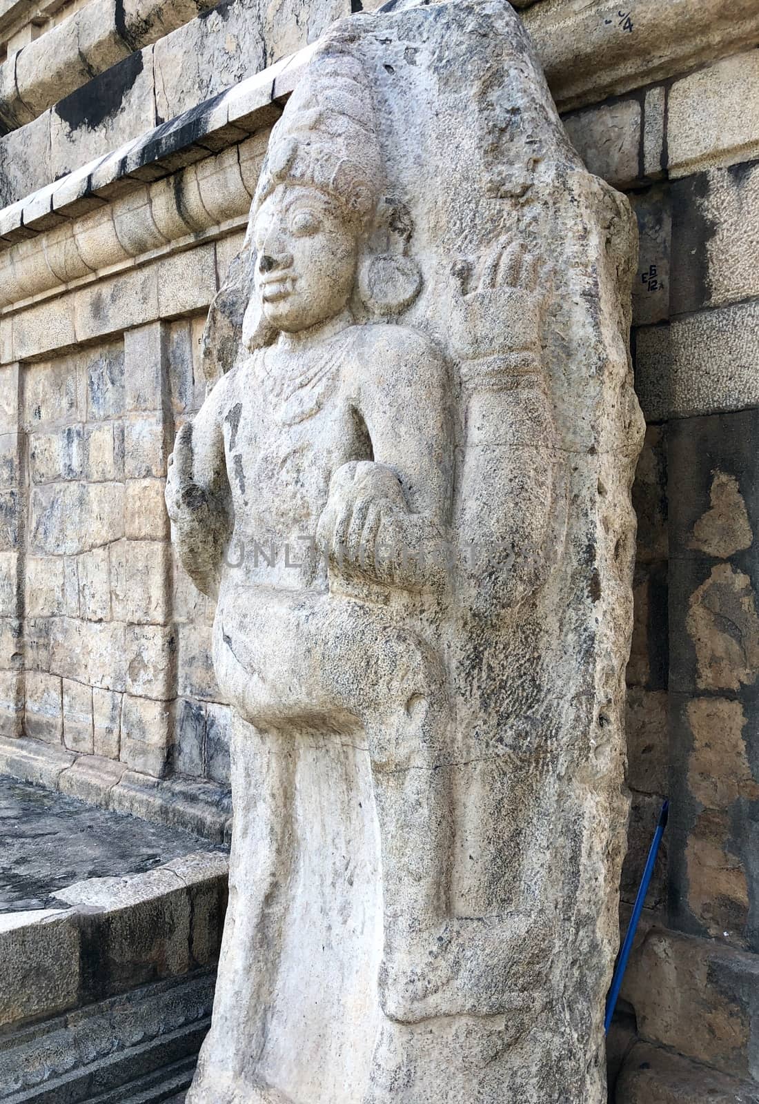 Sculpture of god in the entrance of Brihadeeswar temple