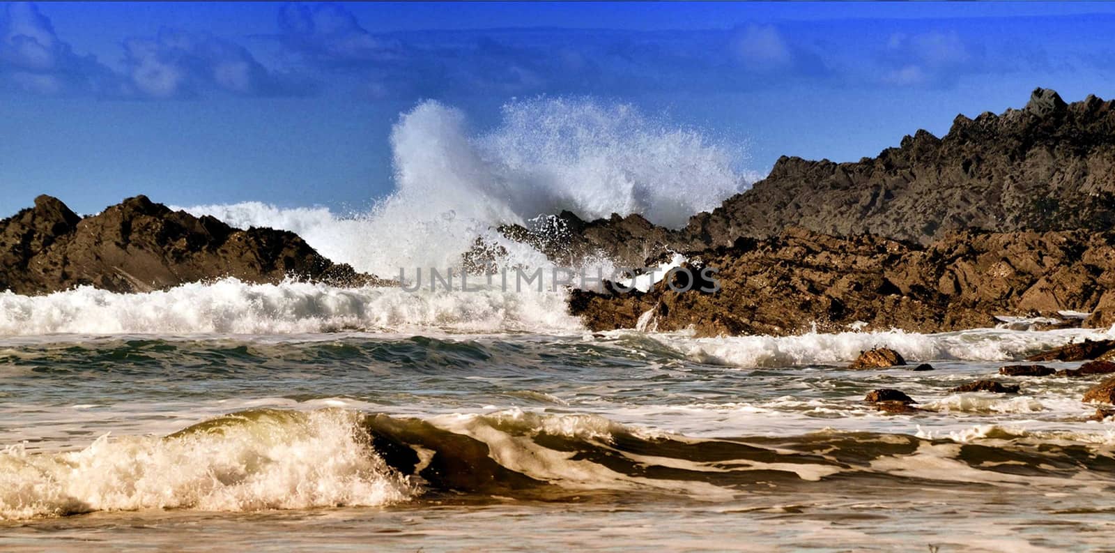 Both Panoramic and some more detailed images of beautiful Coastal scenes.