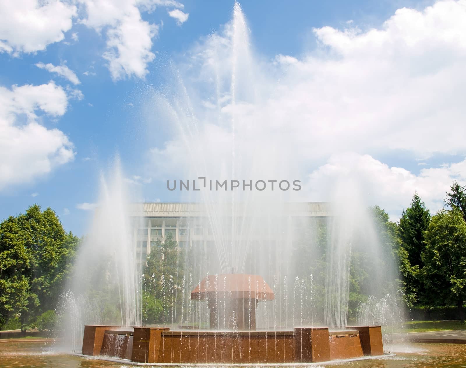 Fountain in Almaty by Venakr
