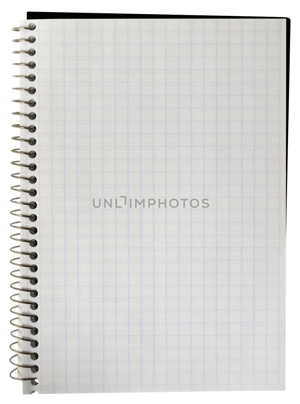 Notebook blank isolated over white background. Clipping Path included.