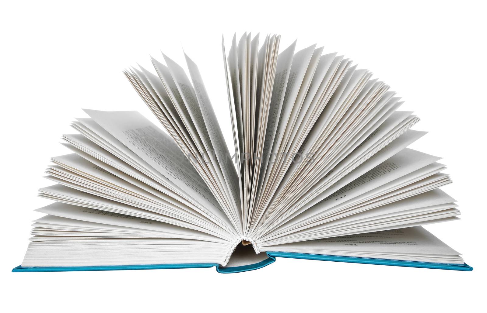 Open book isolated on white. Clipping path included.