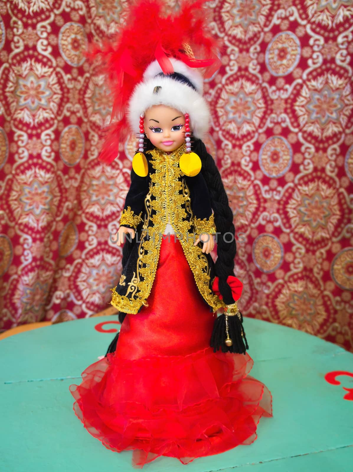 National Kazakh souvenir - Asian doll in national dress