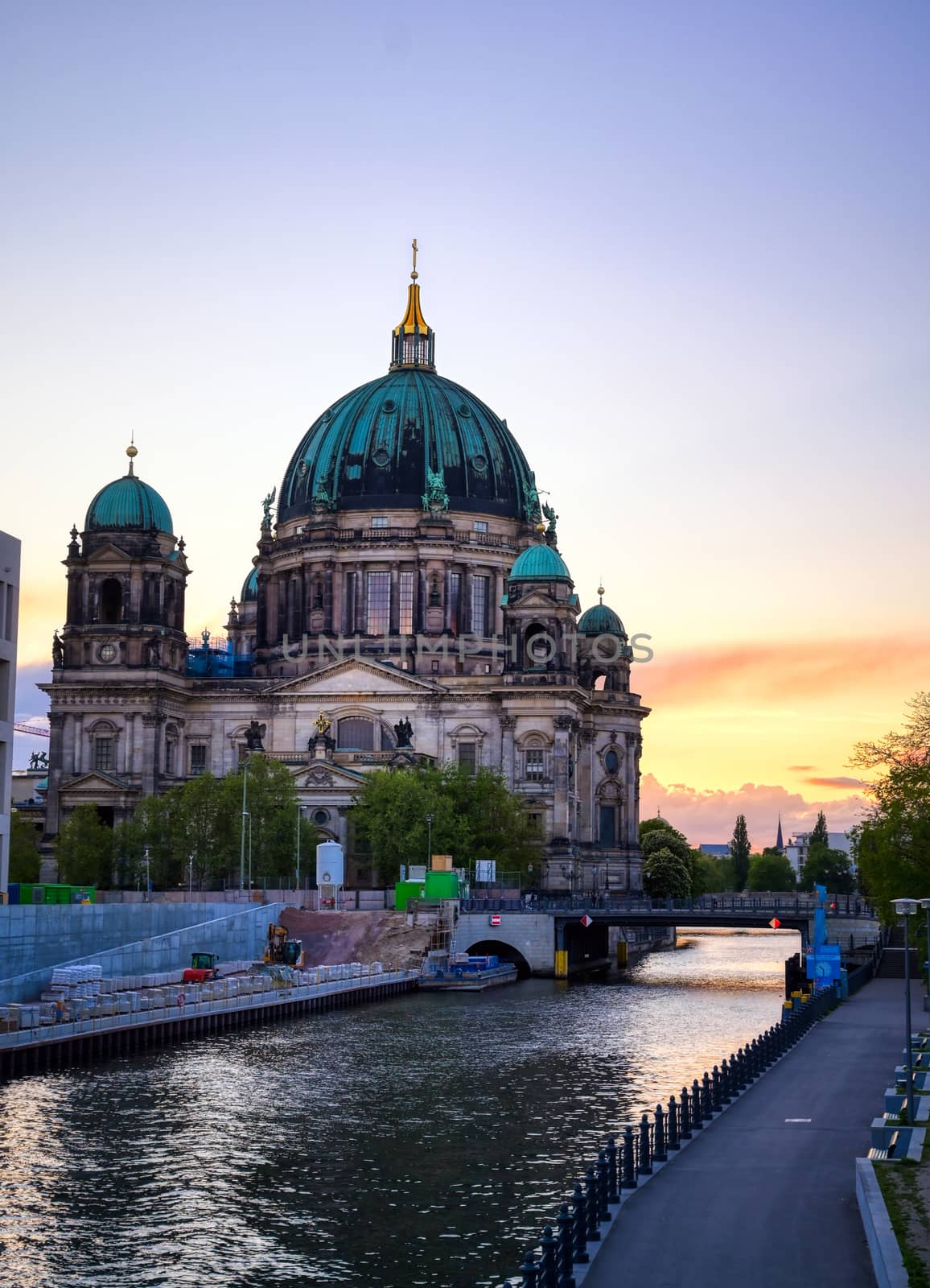 Berlin Cathedral located on Museum Island in the Mitte borough of Berlin, Germany.