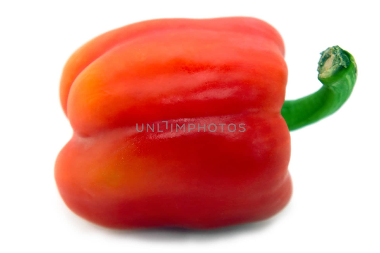 Red pepper isolated on white background