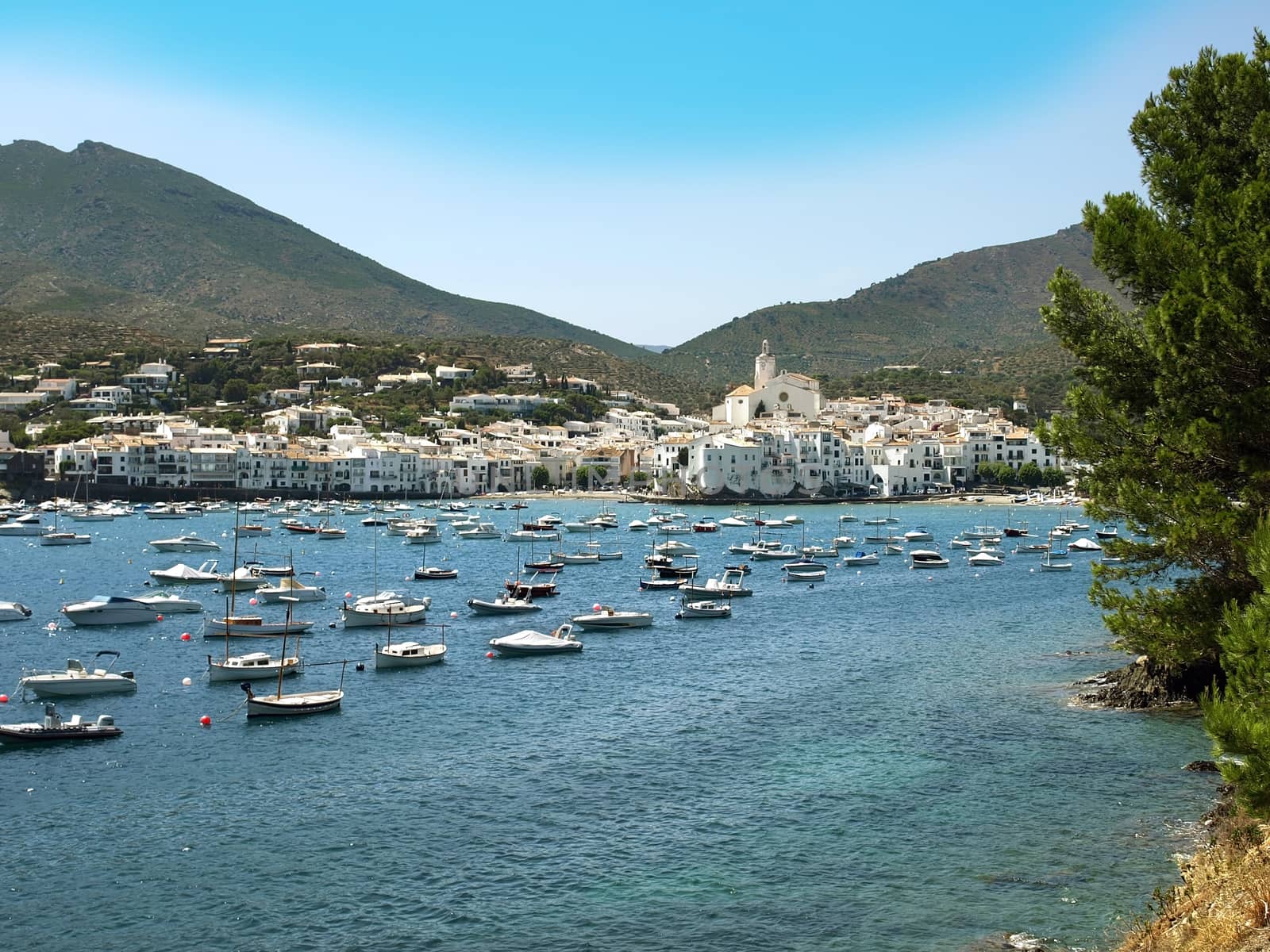 View of village of Cadaques (Costa Brava, Catalonia, Spain)
