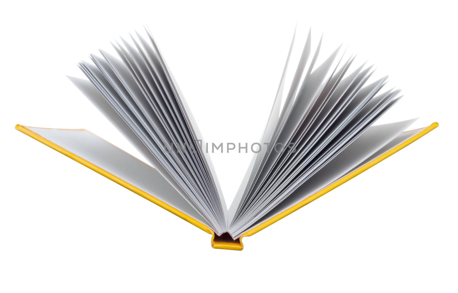 Open book isolated on white. Clipping path included.