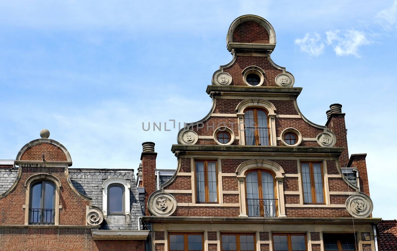 Europe cityscape - Brussels houses in Belgium