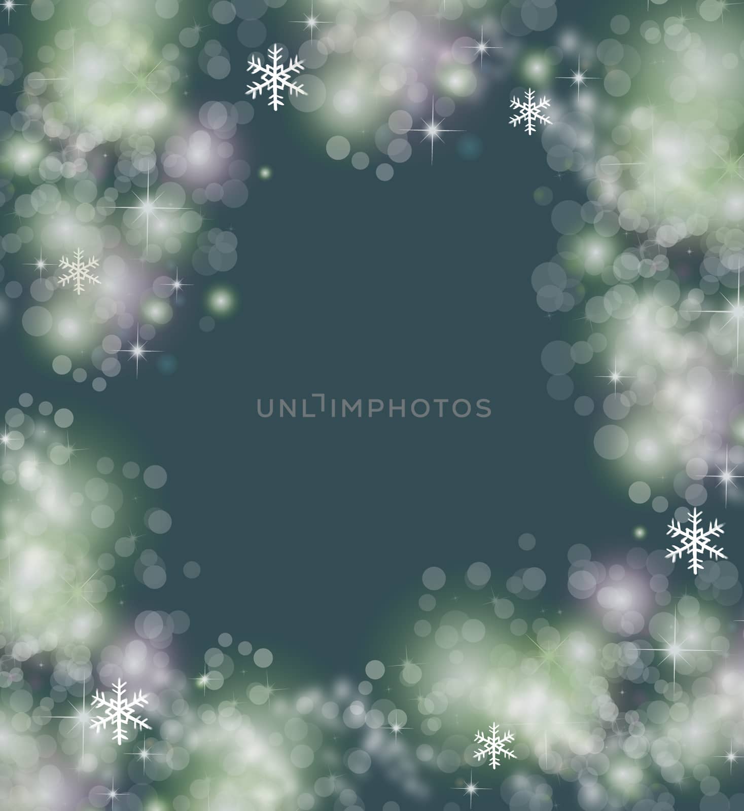 Illustration with bokeh about Merry Christmas.