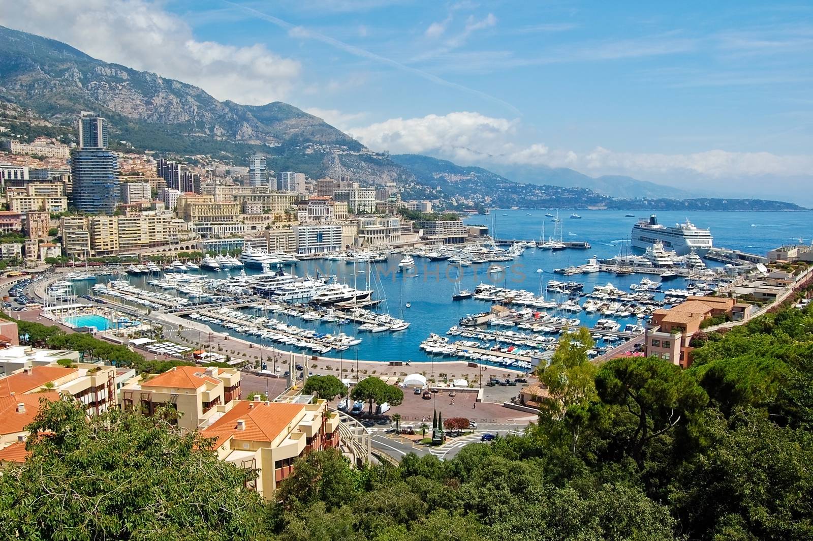Monaco harbour by Venakr