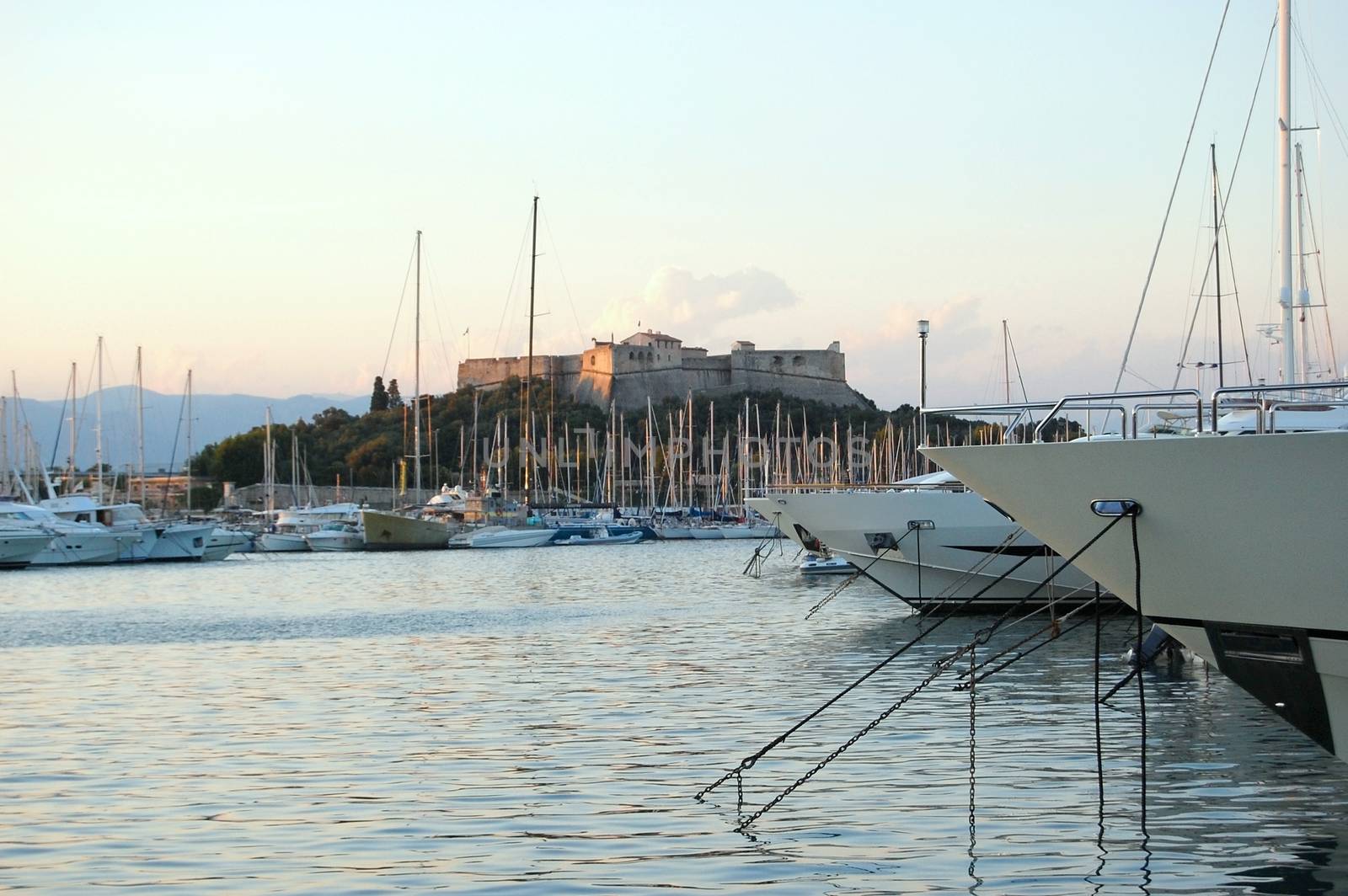 French riviera - sailboats at port Vauban by Venakr