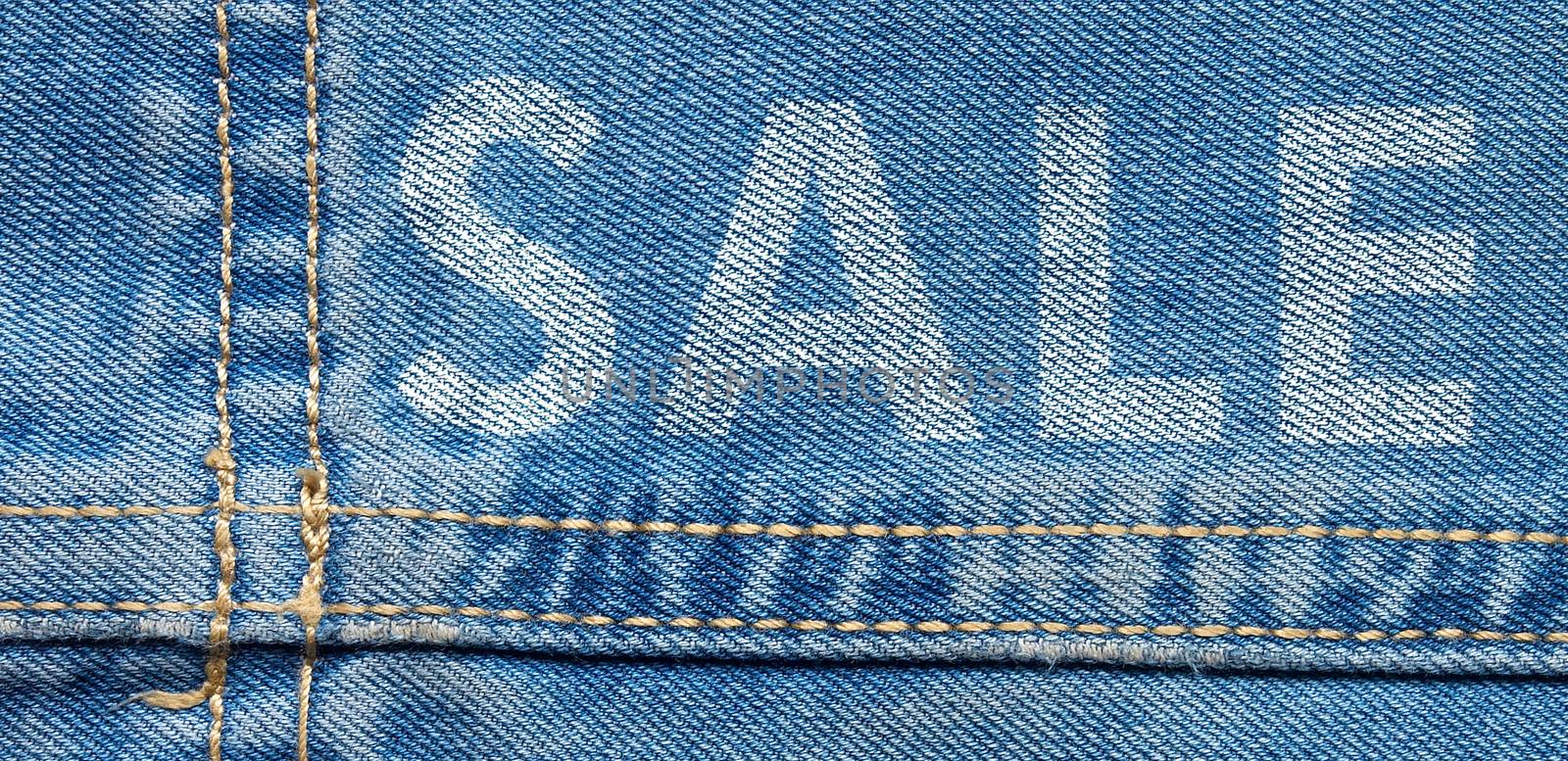 jeans with seam and word sale by Venakr