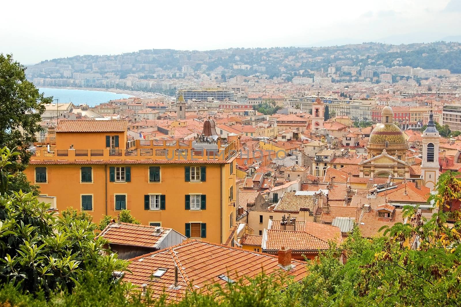 Cityscape of Nice in the french riviera.