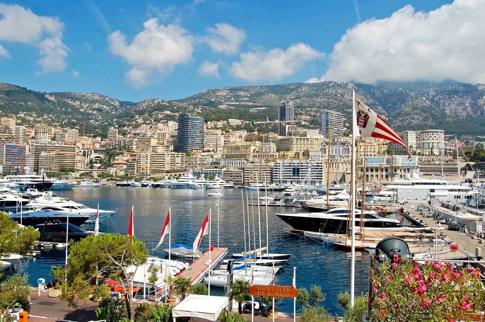 View of Monaco harbour, Monte Carlo