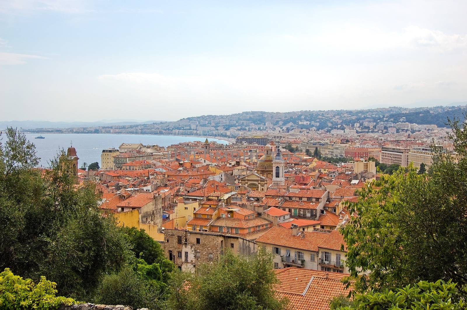 Cityscape of Nice in the french riviera.