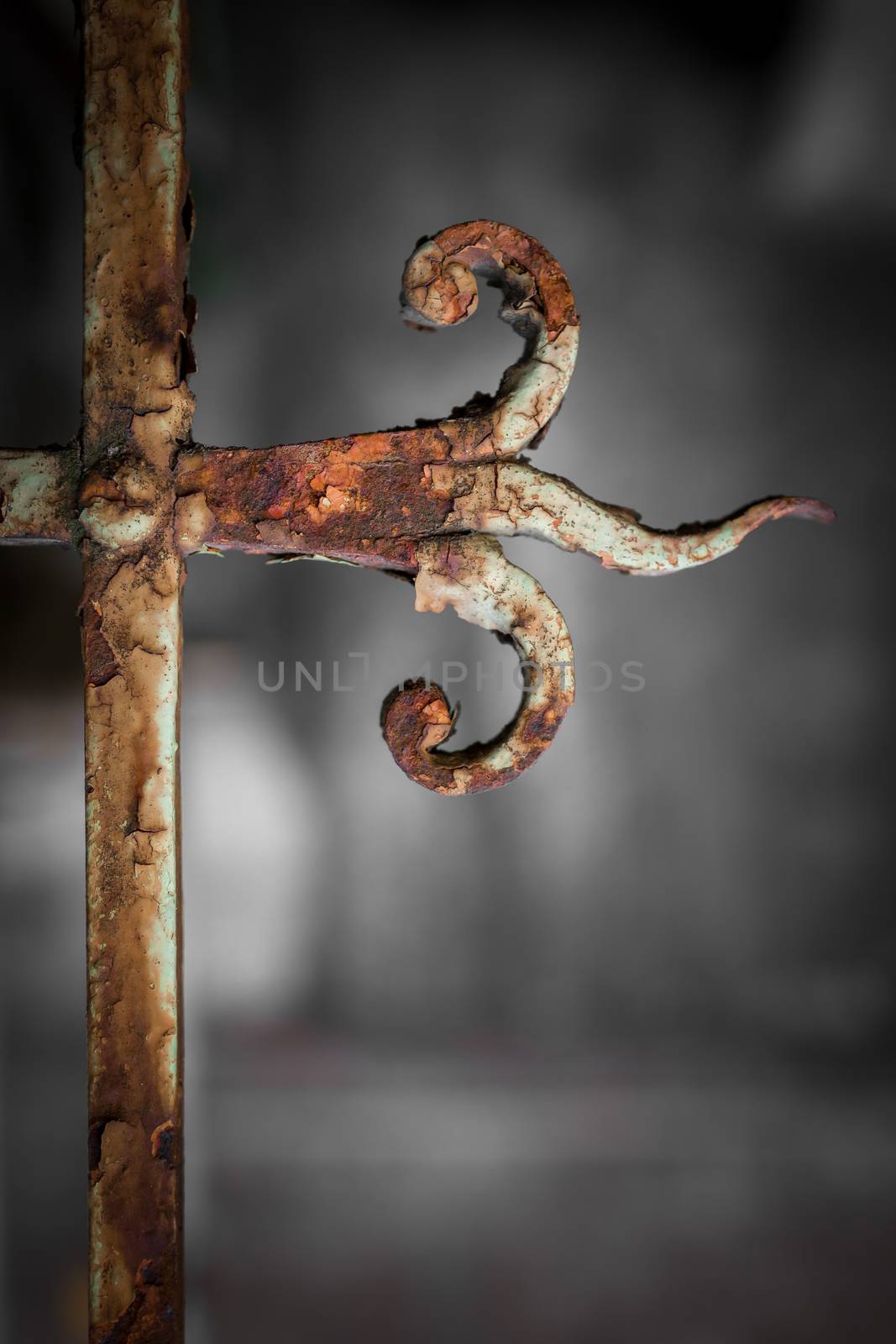 Vintage rusty railing by germanopoli