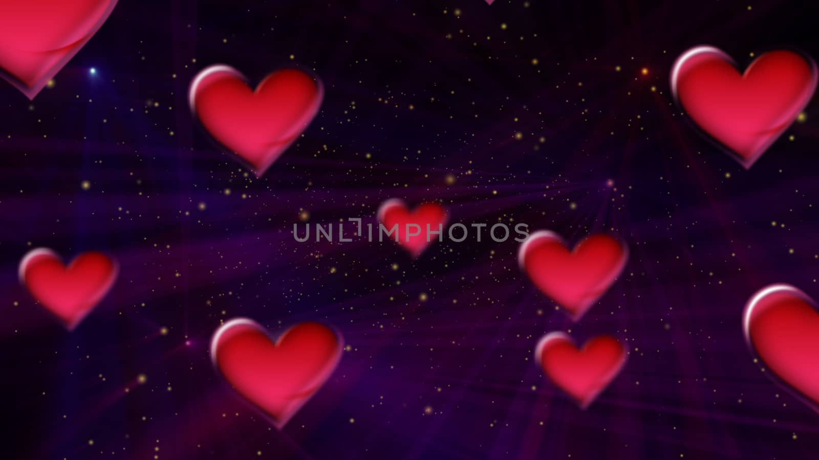 Hearts Valentine's Day abstract background by alex_nako