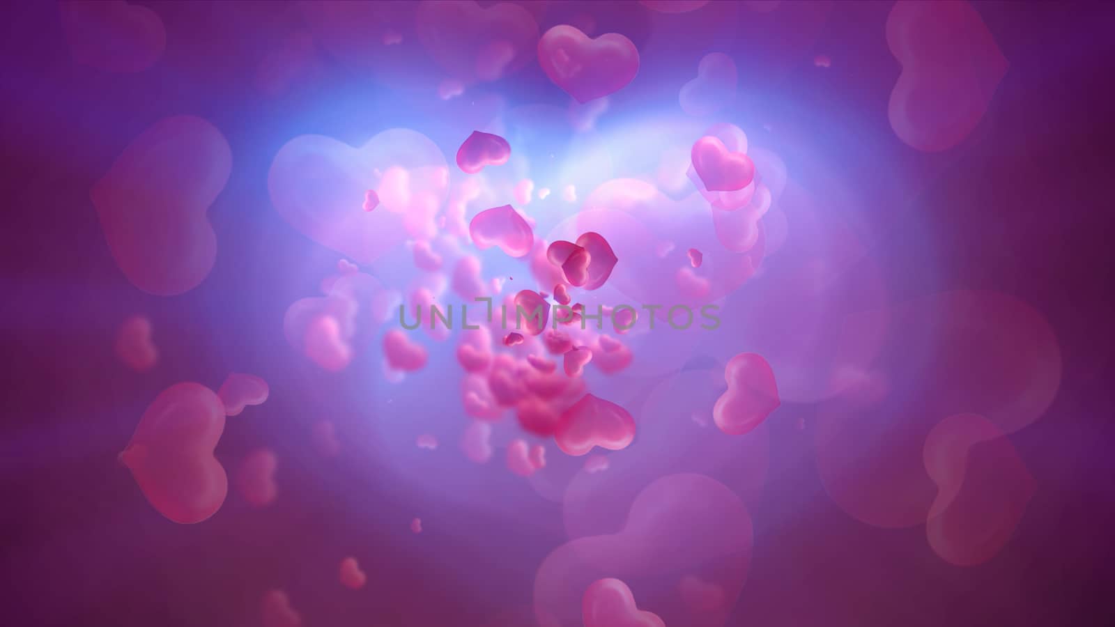 Hearts Valentine's Day abstract background by alex_nako