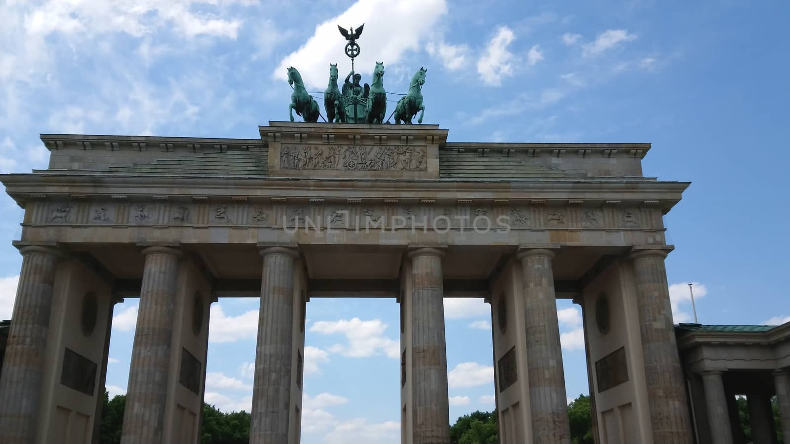 Famous landmark in Berlin - The Brandenburg Gate called Brandenburger Tor by Lattwein