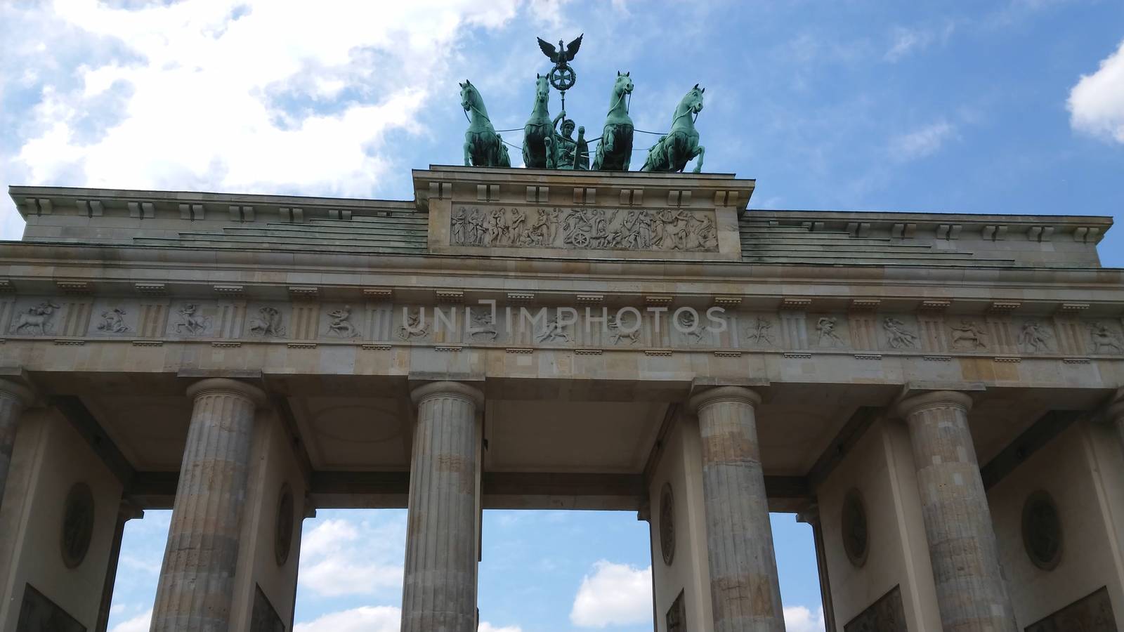 Famous landmark in Berlin - The Brandenburg Gate called Brandenburger Tor