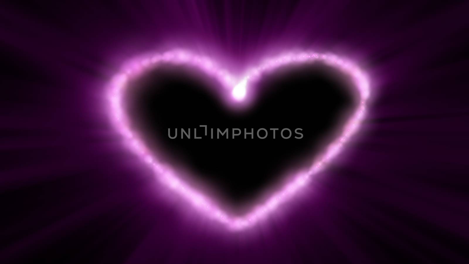 Bright glow shine light hearts abstract background