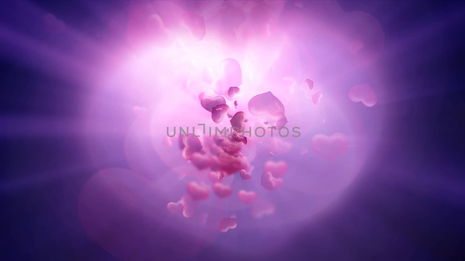 Hearts Valentine's Day abstract background by alex_nako