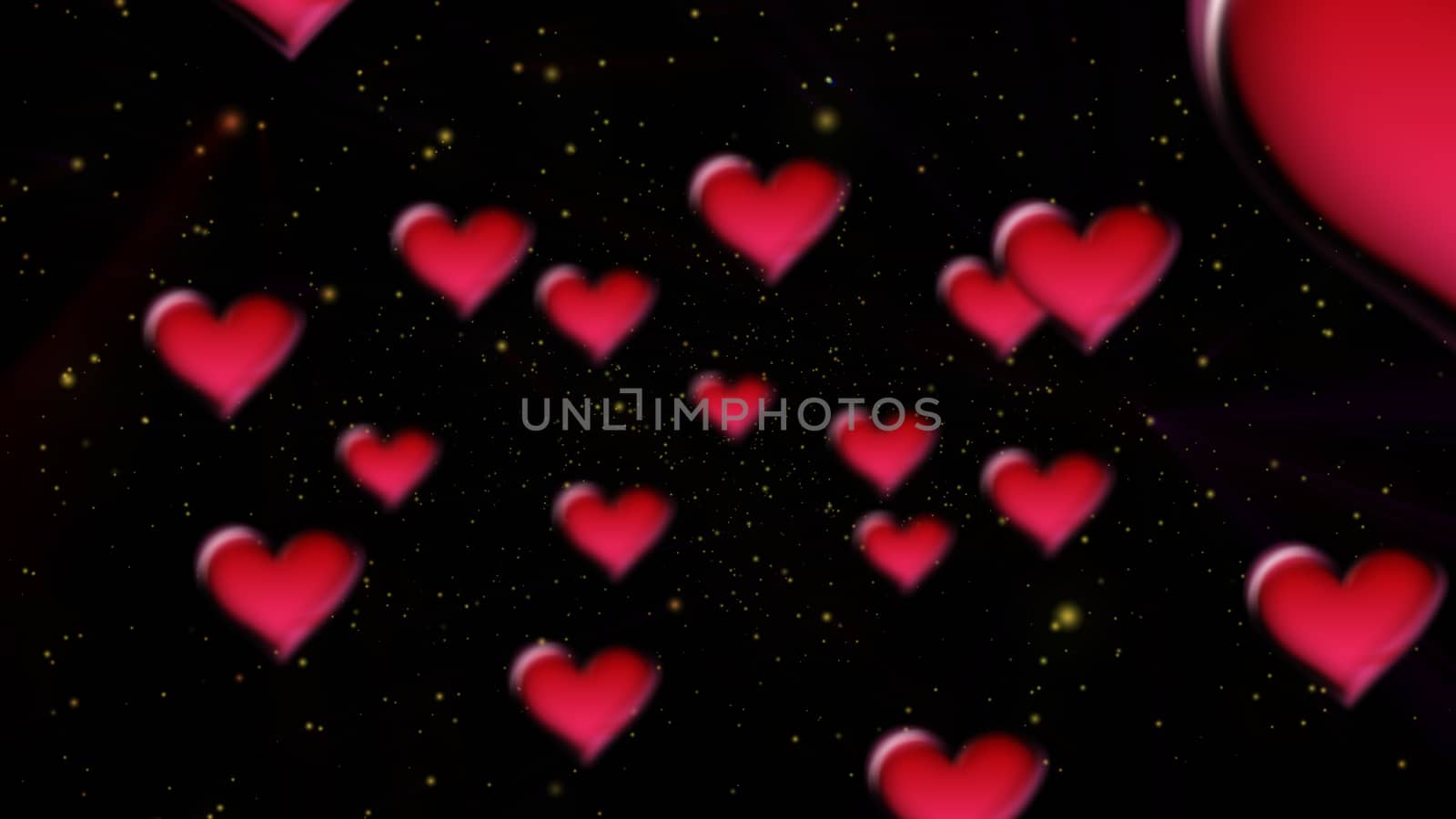 Hearts Valentine's Day abstract background by alex_nako