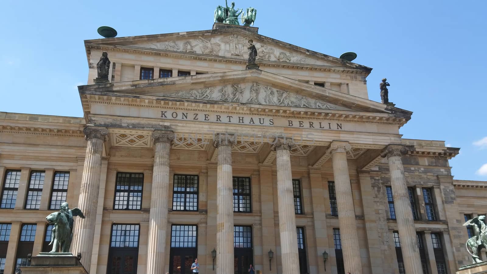 German Concert Hall at Gendarmenmarkt Square in Berlin by Lattwein