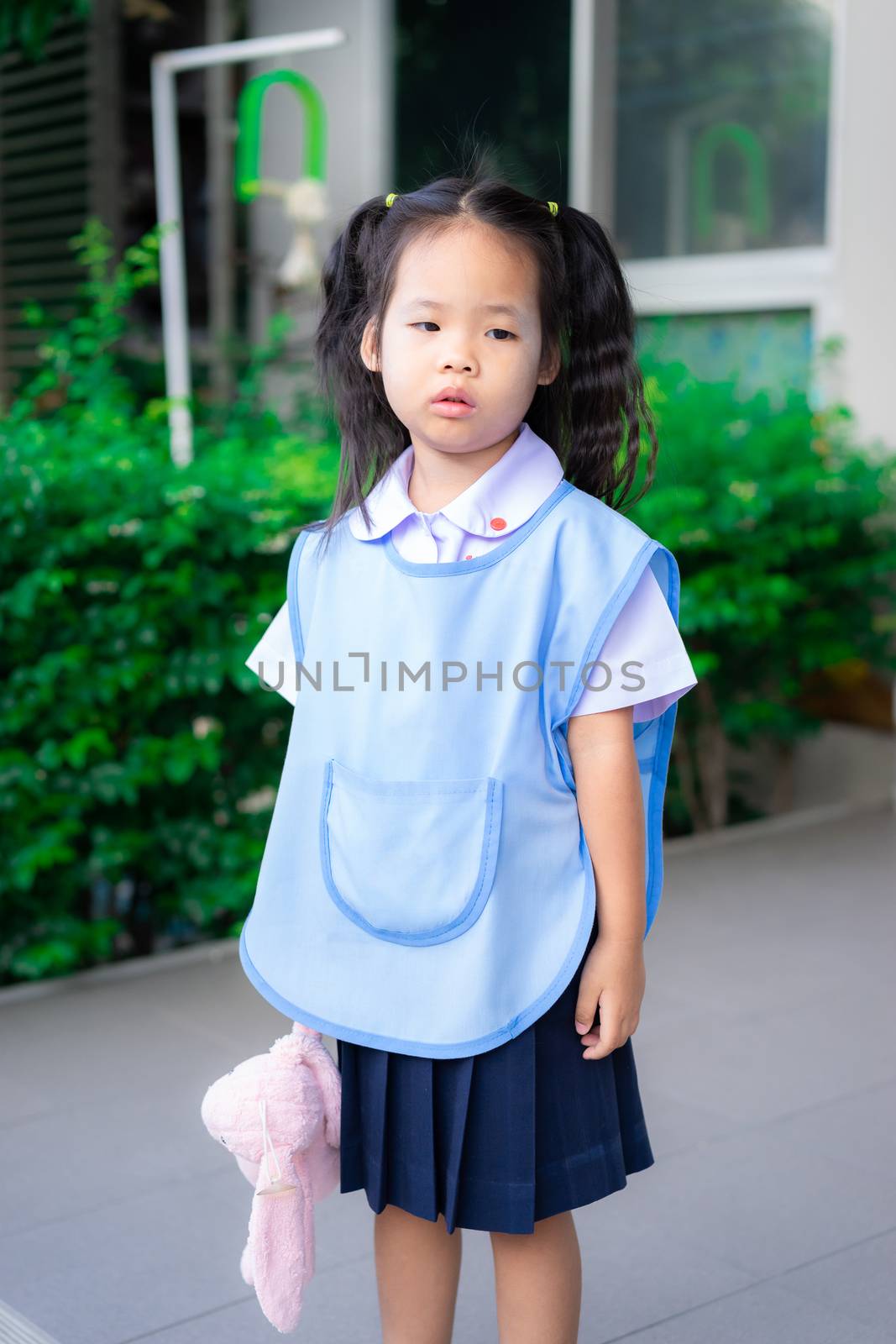 little asian girl don't want go to school by domonite