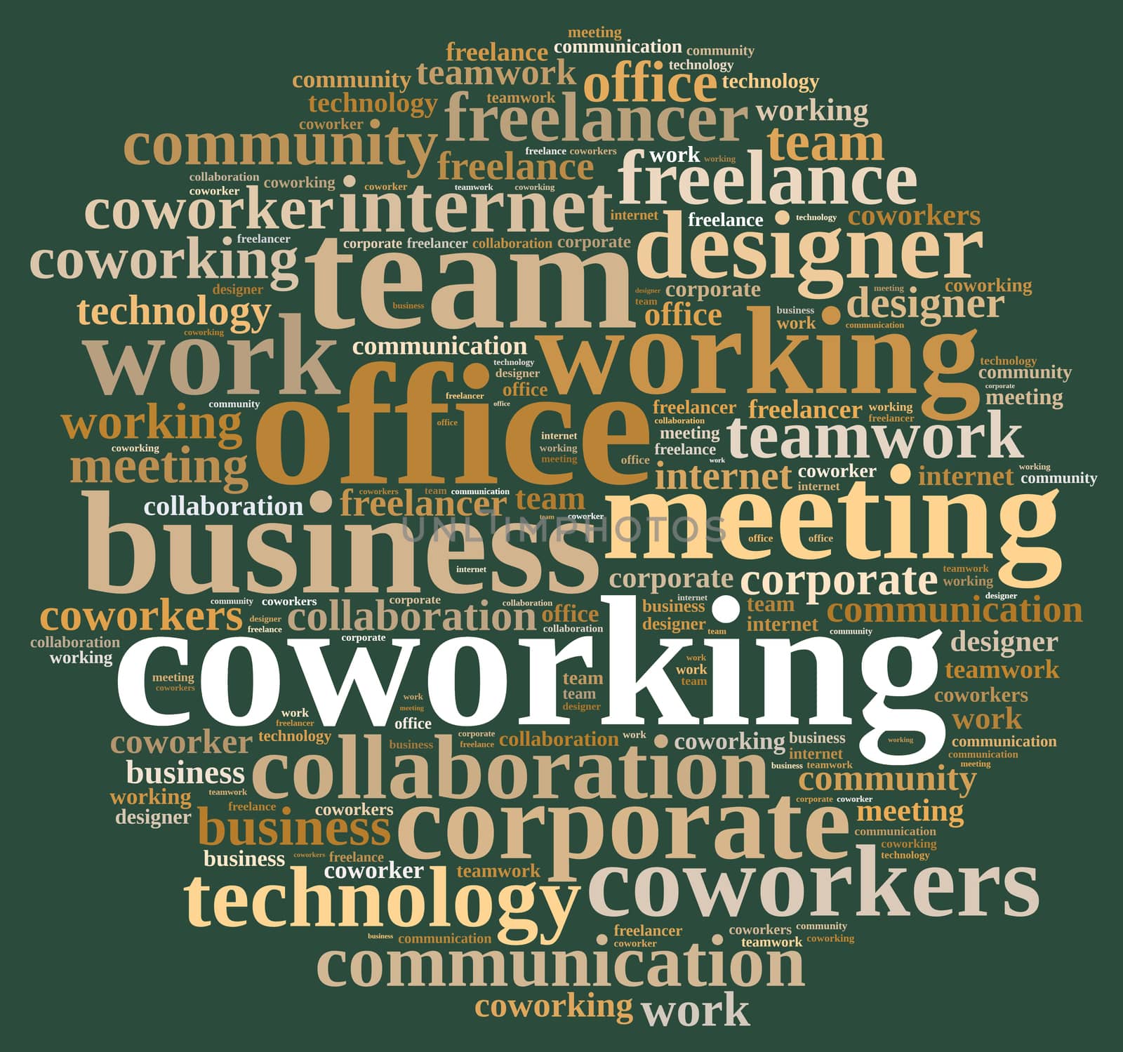 Word cloud coworking. by CreativePhotoSpain