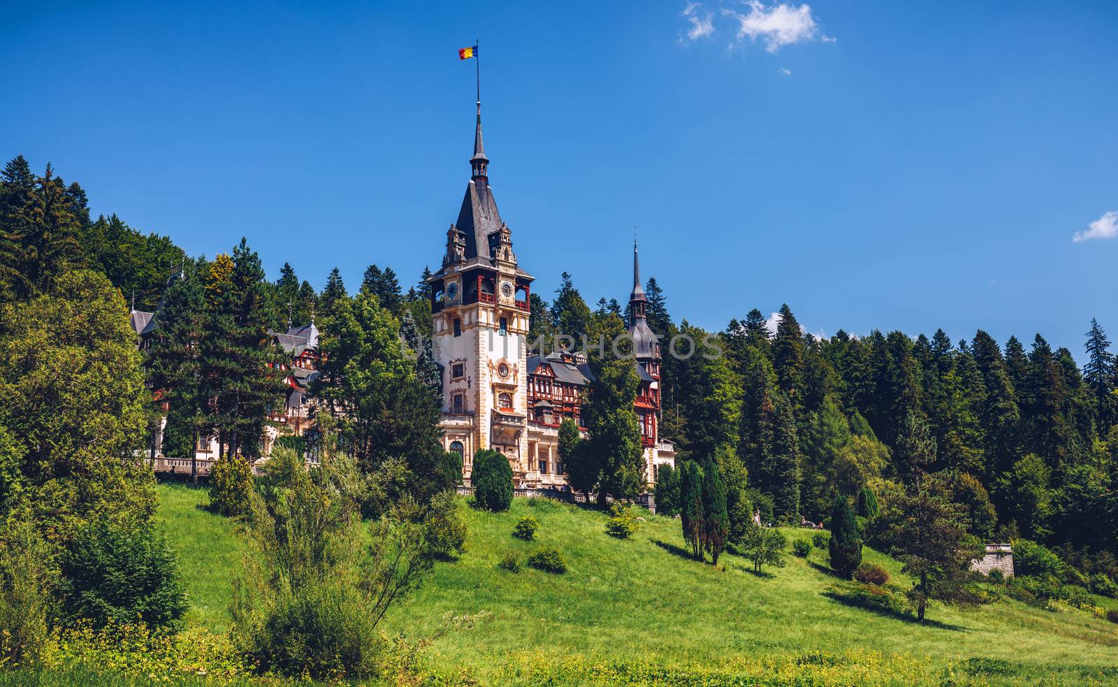Peles castle, Sinaia, Romania. Given its historical and artistic value, Peles castle is one of the most important and beautiful monuments in Europe.