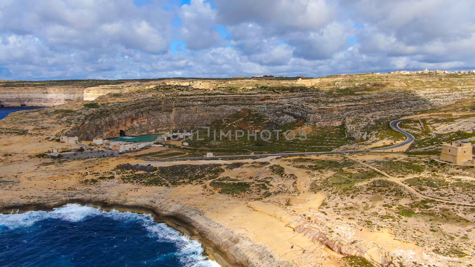 The Island of Gozo - Malta from above - aerial photography