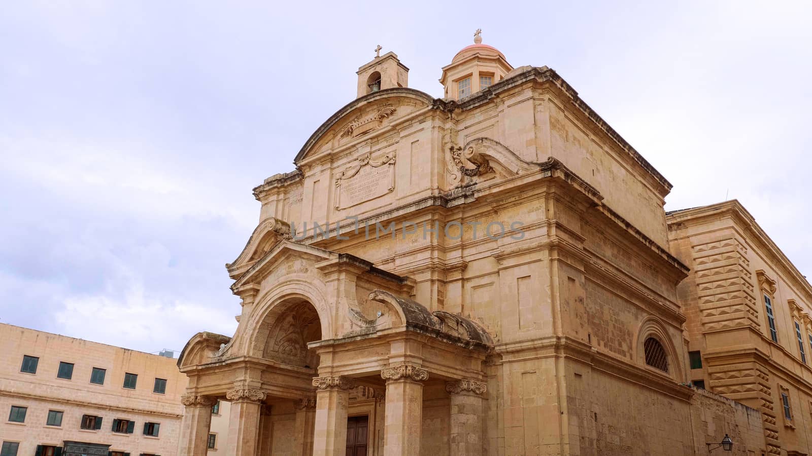 St Catherine of Italy Church in Valletta Malta by Lattwein