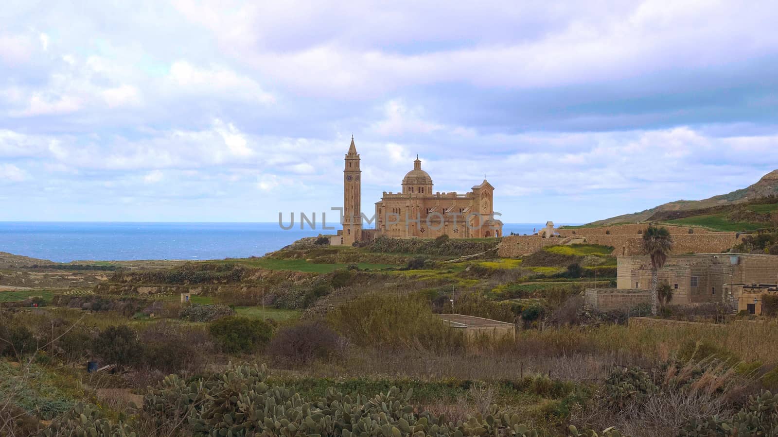 Famous Ta Pinu Shrine - a popular church on the Island of Gozo by Lattwein