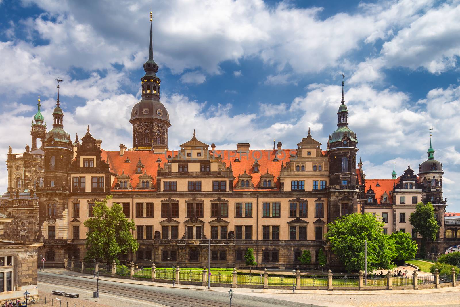 Dresden Cathedral of the Holy Trinity or Hofkirche, Dresden Castle in Dresden, Saxony, Germany
