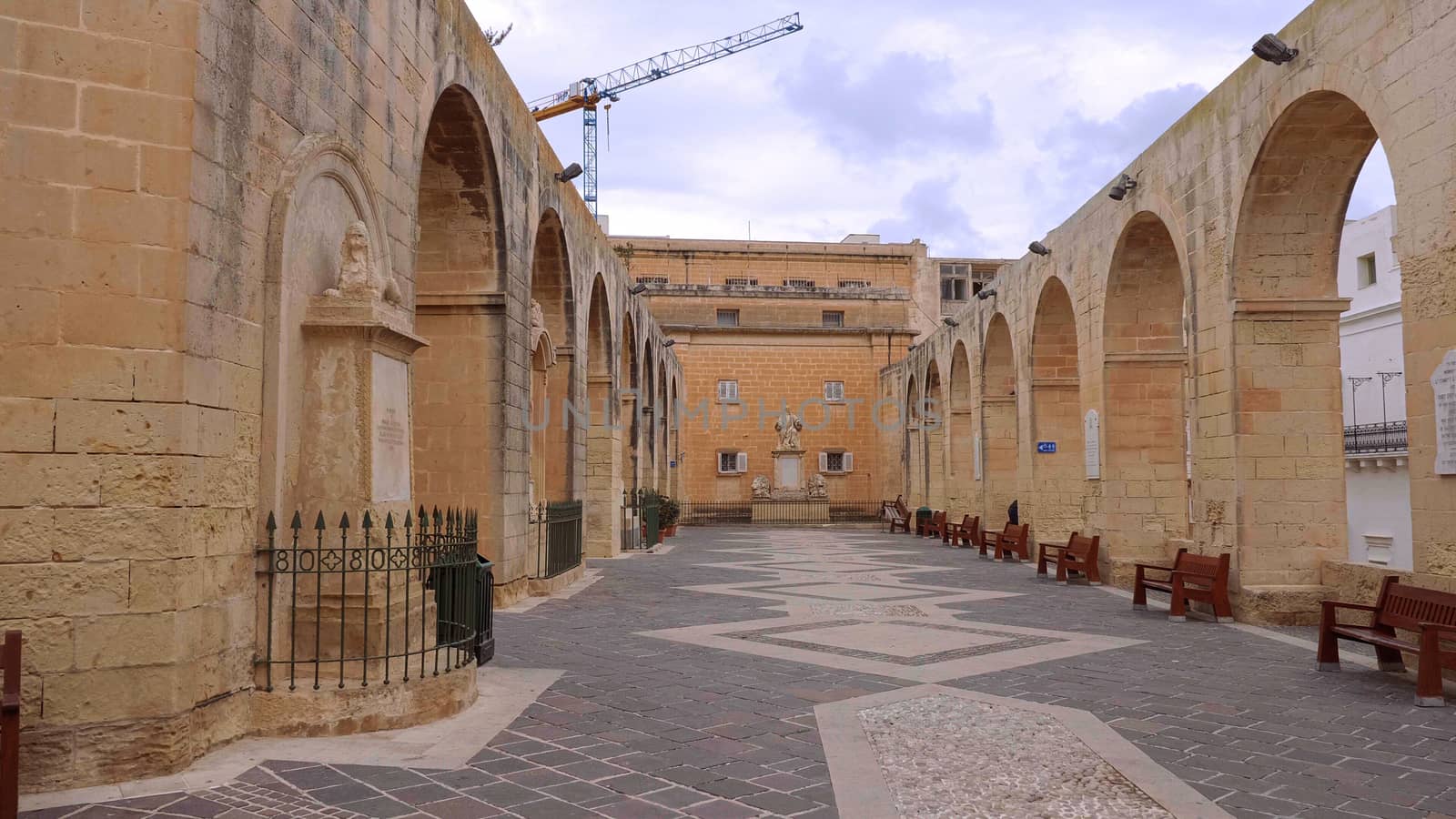Observation Platform Upper Barrakka Gardens in Valletta Malta by Lattwein
