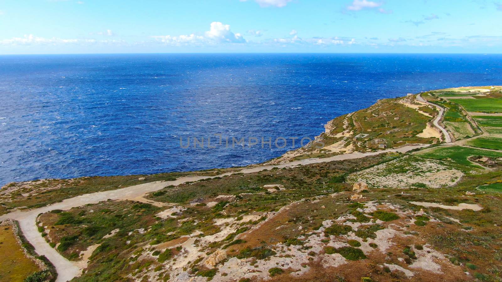 The Island of Gozo - Malta from above by Lattwein