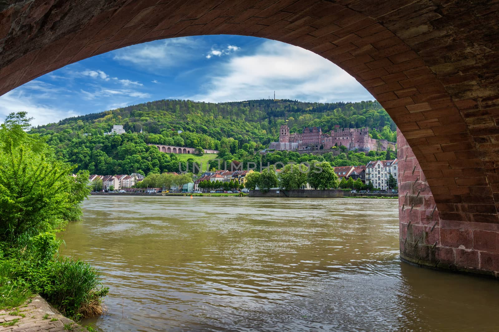 View of beautiful medieval town Heidelberg, Germany