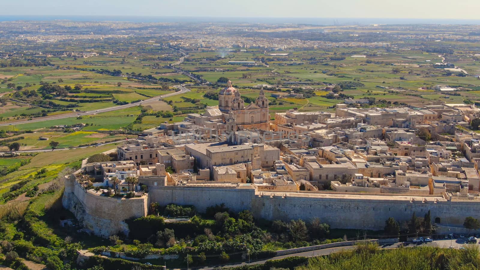 Mdina - the former capital city of Malta from above by Lattwein