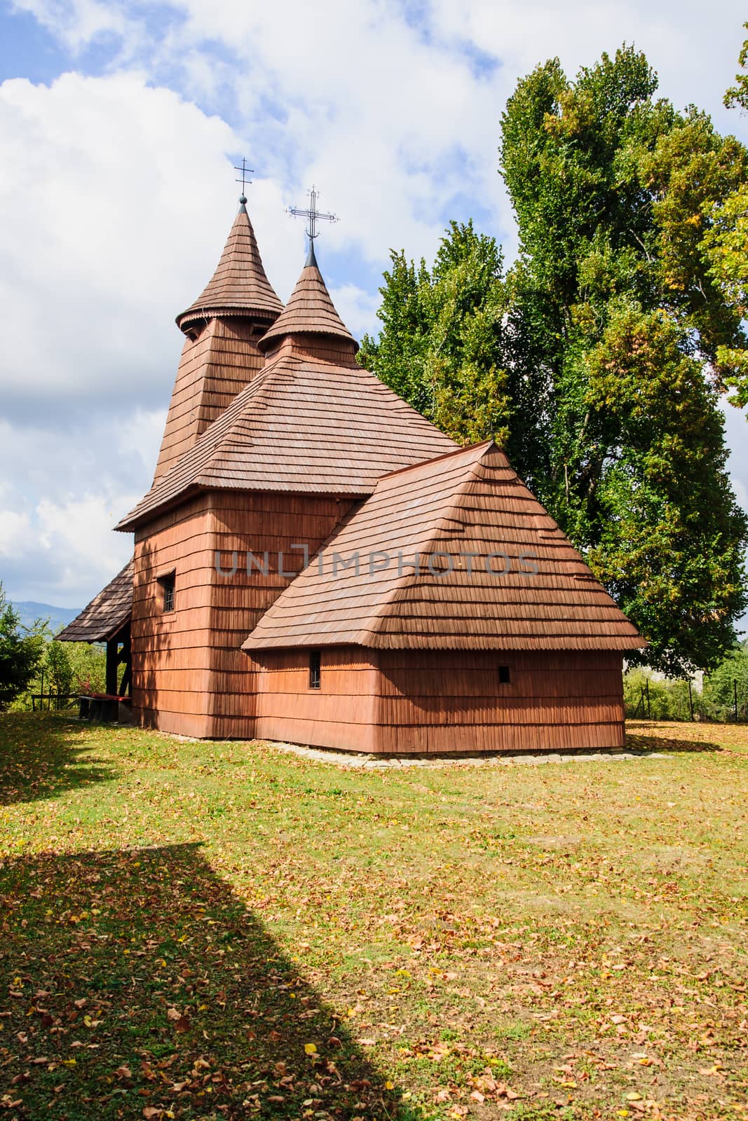 The Greek Catholic wooden church of Trocany, Slovakia