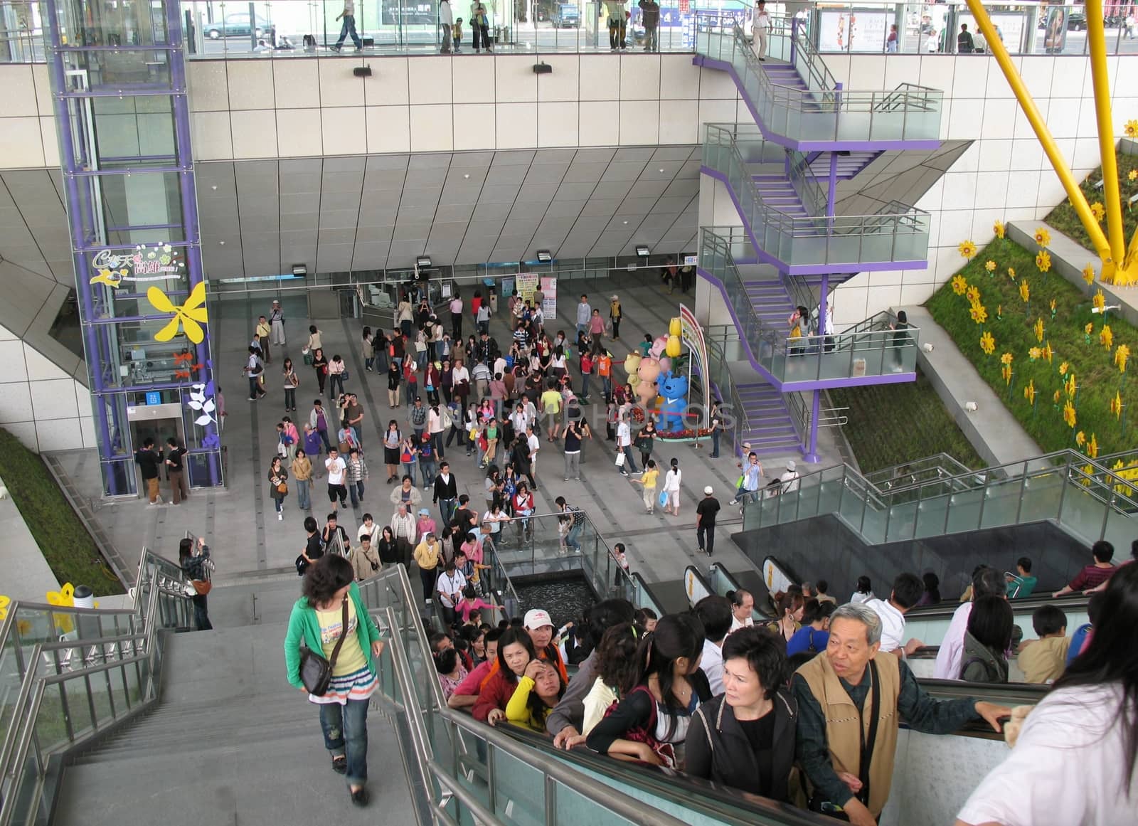 -- the entrance/exit of the newly built subway in Kaohsiung City, Taiwan
