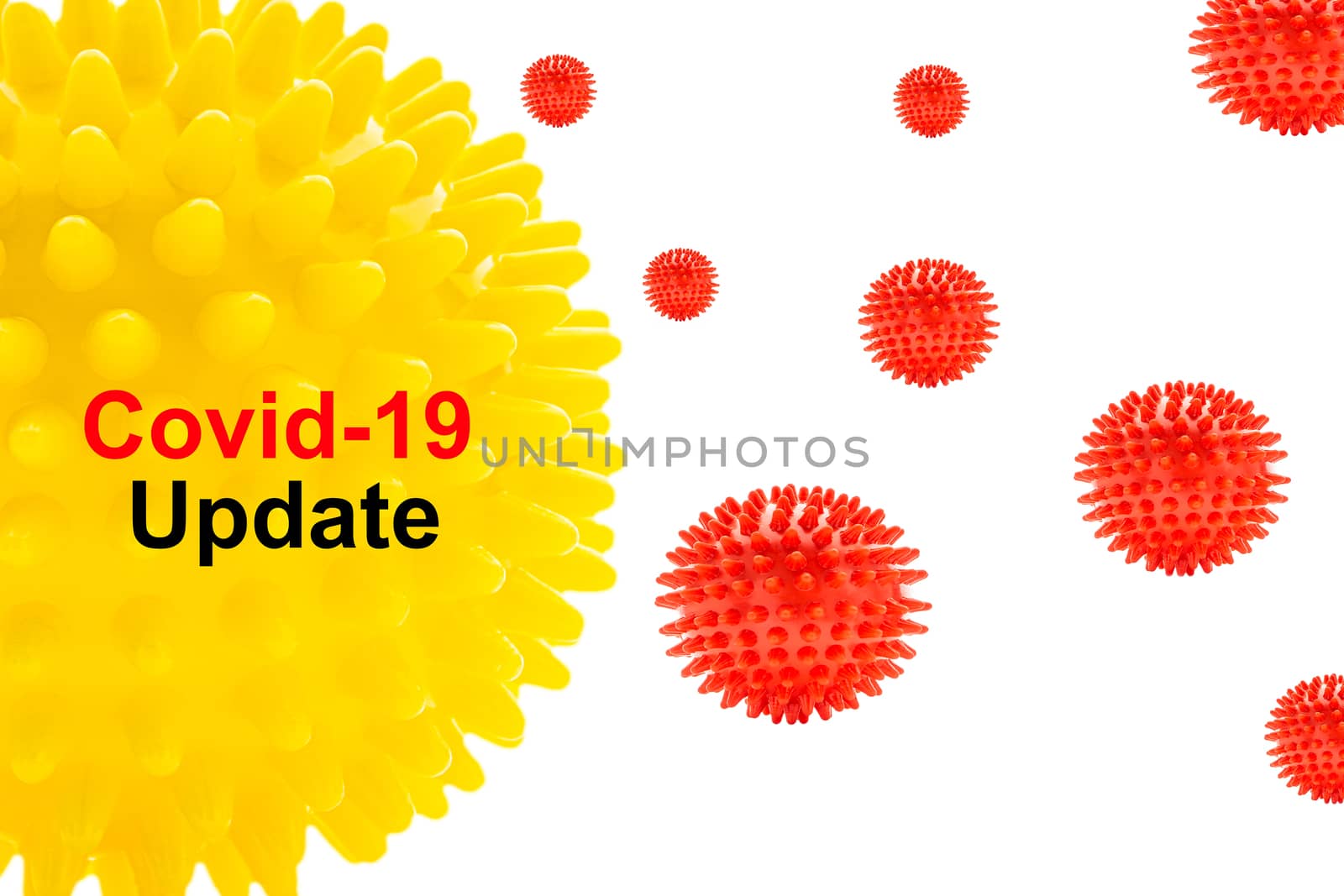 COVID-19 UPDATE text on white background. Covid-19 or Coronavirus