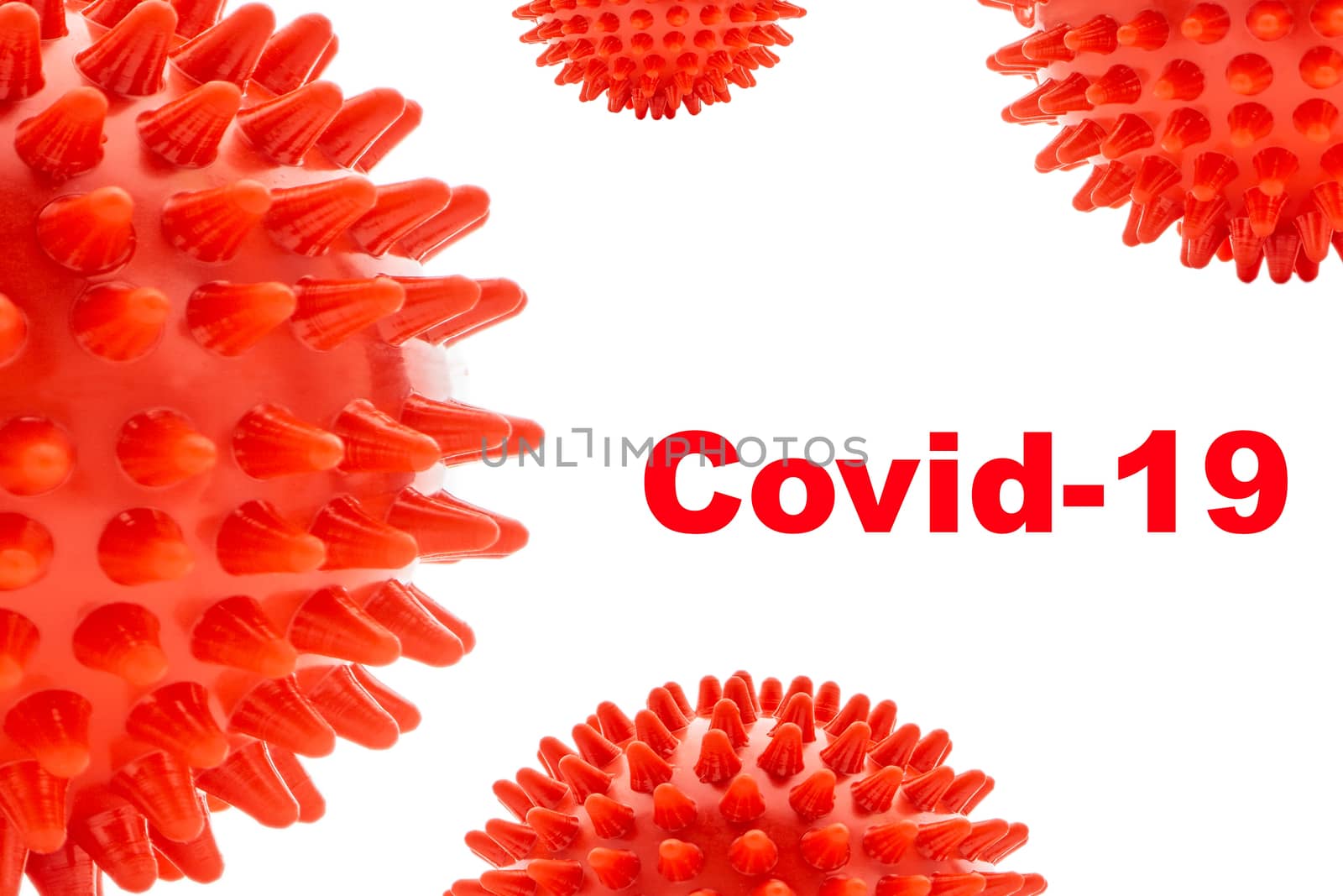 COVID-19 text on white background. Covid-19 or Coronavirus concept by silverwings