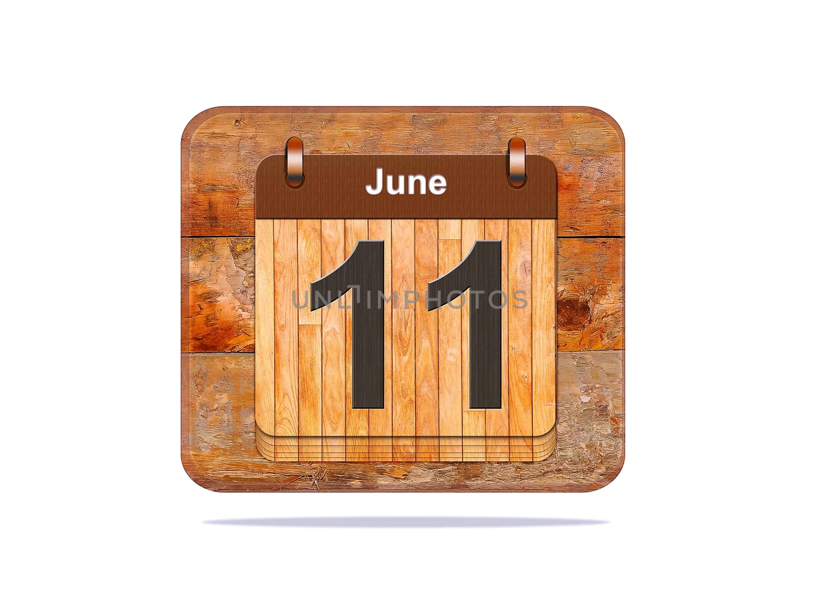 Calendar with the date of June 11.