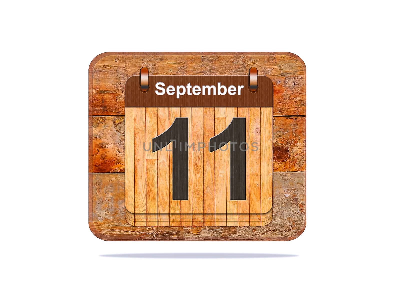 Calendar with the date of September 11.