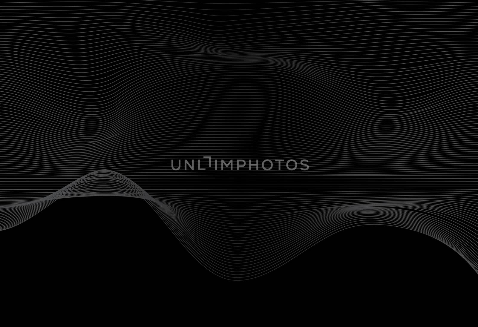 A dark black background with a white curve like a flag