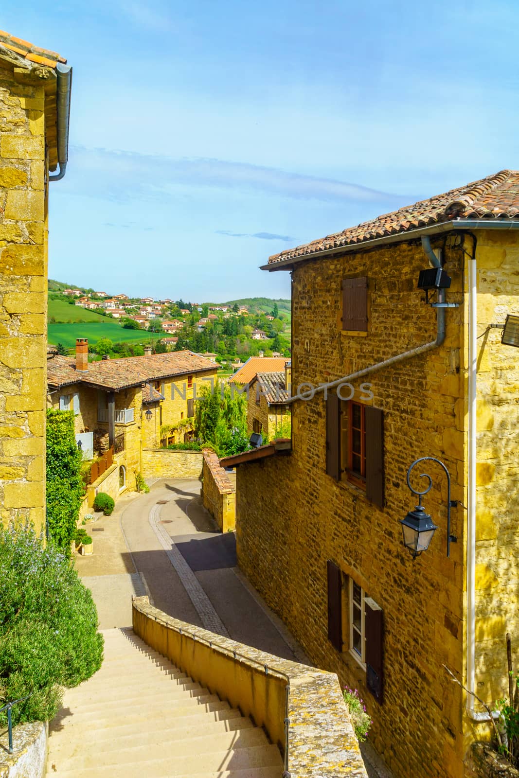 Medieval village Oingt, in Beaujolais by RnDmS